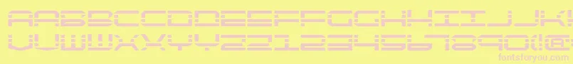 fuente Qqv2b – Fuentes Rosadas Sobre Fondo Amarillo