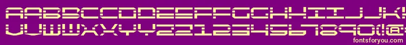 Qqv2b Font – Yellow Fonts on Purple Background