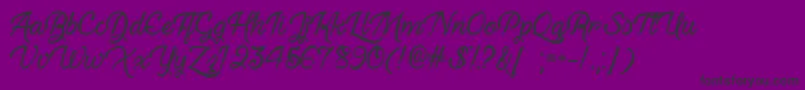 HauntedEyesOtf Font – Black Fonts on Purple Background