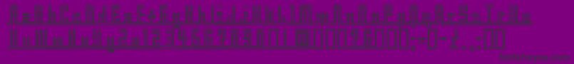 Crossbar Font – Black Fonts on Purple Background