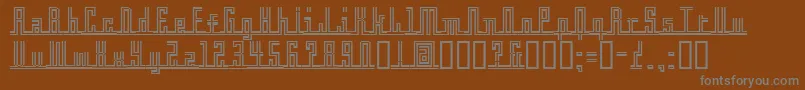 Więcej informacji o czcionce Crossbar Czcionka Crossbar – szare czcionki na brązowym tle
