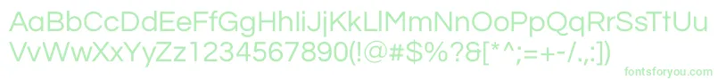 QuestrialRegular Font – Green Fonts on White Background