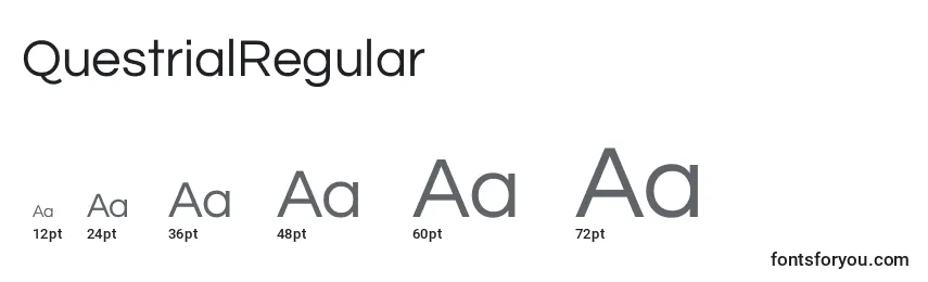 QuestrialRegular Font Sizes