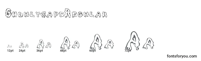 Размеры шрифта GhoulycapsRegular