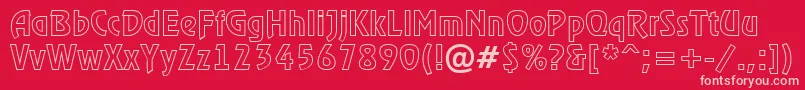 RewinderotlRegular Font – Pink Fonts on Red Background