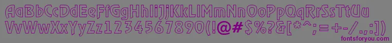 Шрифт RewinderotlRegular – фиолетовые шрифты на сером фоне