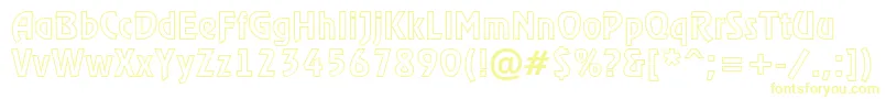 RewinderotlRegular Font – Yellow Fonts on White Background