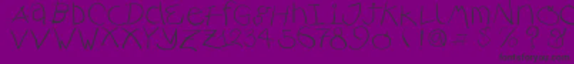 Rusticalligraphia Font – Black Fonts on Purple Background