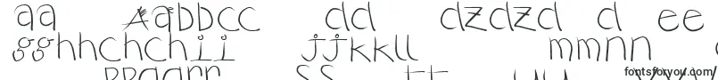 Rusticalligraphia-Schriftart – slowakische Schriften