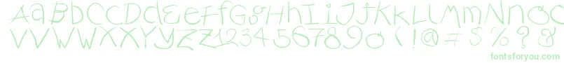 フォントRusticalligraphia – 緑のフォント