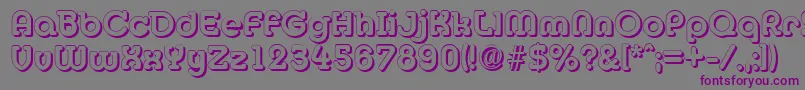 MexicoshadowBold Font – Purple Fonts on Gray Background