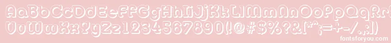 MexicoshadowBold Font – White Fonts on Pink Background