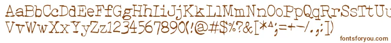 Hehku Font – Brown Fonts on White Background