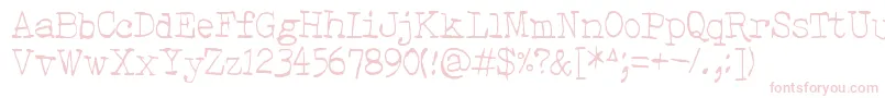 Hehku Font – Pink Fonts on White Background