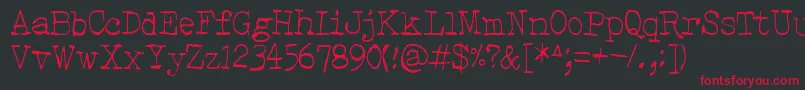 Hehku Font – Red Fonts on Black Background