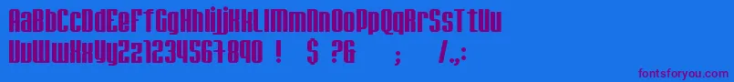 Jadem Font – Purple Fonts on Blue Background