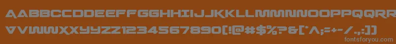 Quarkstorm Font – Gray Fonts on Brown Background