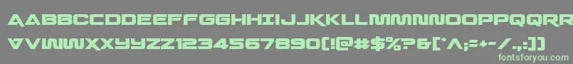 Quarkstorm Font – Green Fonts on Gray Background