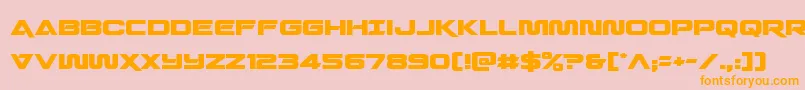 Quarkstorm Font – Orange Fonts on Pink Background