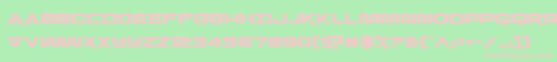 Quarkstorm-fontti – vaaleanpunaiset fontit vihreällä taustalla