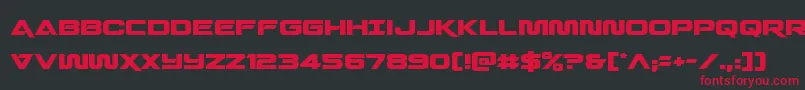 Quarkstorm Font – Red Fonts on Black Background