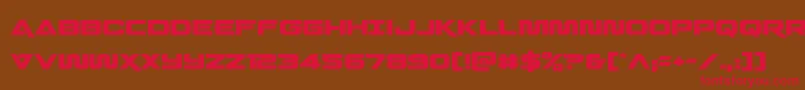 Quarkstorm Font – Red Fonts on Brown Background