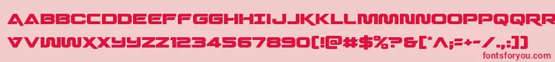 Quarkstorm Font – Red Fonts on Pink Background