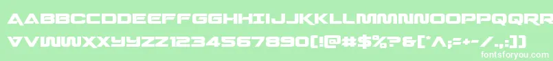 Quarkstorm Font – White Fonts on Green Background