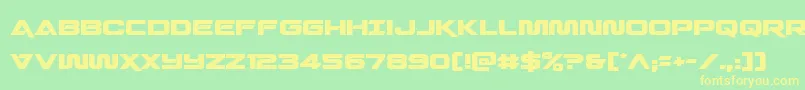 Quarkstorm Font – Yellow Fonts on Green Background