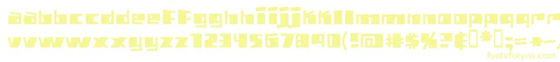 Pizzabot-Schriftart – Gelbe Schriften