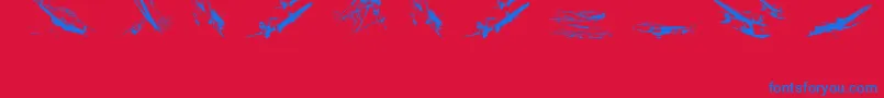 fuente Wariiwarplanes – Fuentes Azules Sobre Fondo Rojo