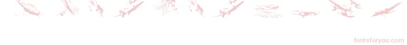 Wariiwarplanes Font – Pink Fonts on White Background