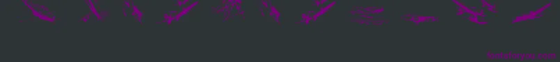 Wariiwarplanes Font – Purple Fonts on Black Background