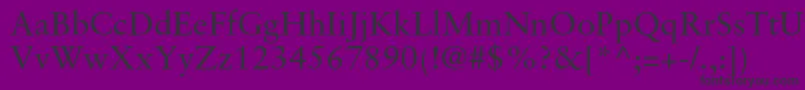 Подробнее о шрифте SabonltstdRoman Шрифт SabonltstdRoman – чёрные шрифты на фиолетовом фоне