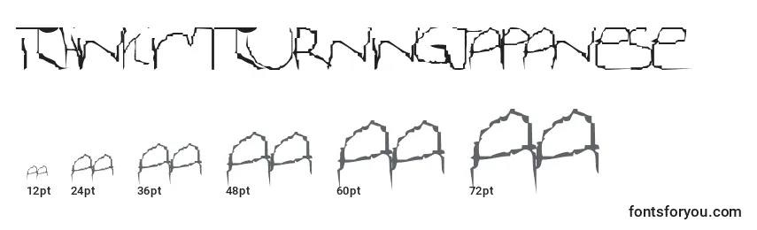 Размеры шрифта IThinkImTurningJapanese