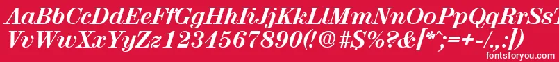 ValenciaBoldita Font – White Fonts on Red Background