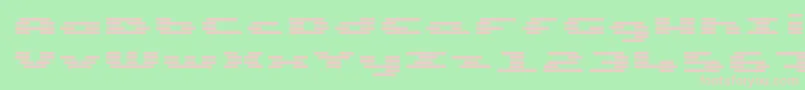 UpTinyLcdFourDecoh Font – Pink Fonts on Green Background