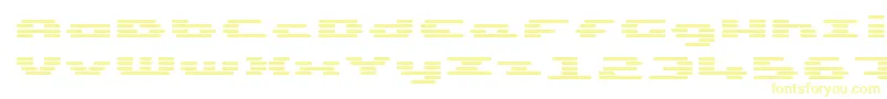 Шрифт UpTinyLcdFourDecoh – жёлтые шрифты