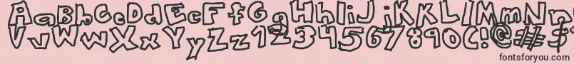 ThisFontLooksAwesome Font – Black Fonts on Pink Background