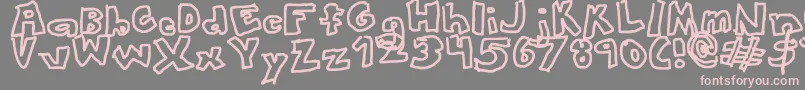 Шрифт ThisFontLooksAwesome – розовые шрифты на сером фоне