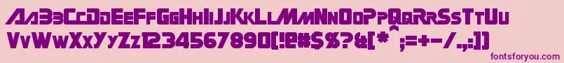 Шрифт GinRai – фиолетовые шрифты на розовом фоне