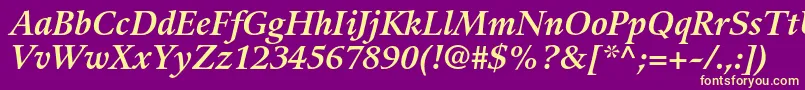 Lisätietoja GuardiltstdBolditalic-fontista GuardiltstdBolditalic-fontti – keltaiset fontit violetilla taustalla