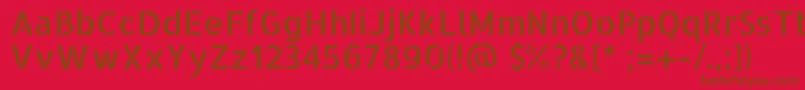 Шрифт AllertastencilRegular – коричневые шрифты на красном фоне