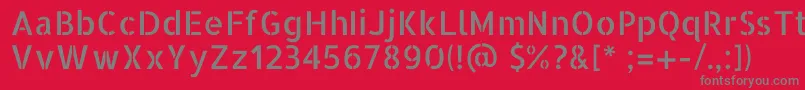 Шрифт AllertastencilRegular – серые шрифты на красном фоне