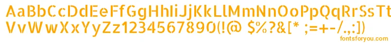 Шрифт AllertastencilRegular – оранжевые шрифты