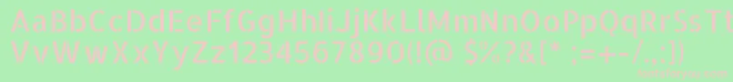 AllertastencilRegular Font – Pink Fonts on Green Background