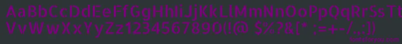 Шрифт AllertastencilRegular – фиолетовые шрифты на чёрном фоне