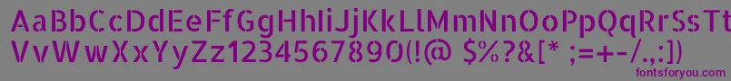 Шрифт AllertastencilRegular – фиолетовые шрифты на сером фоне