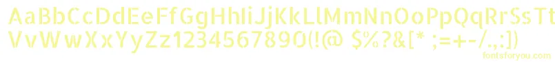 AllertastencilRegular-Schriftart – Gelbe Schriften