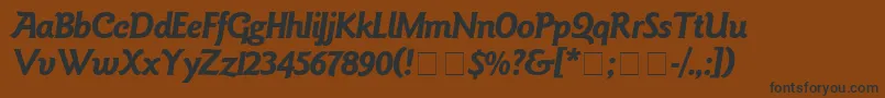 Шрифт Goudy – чёрные шрифты на коричневом фоне